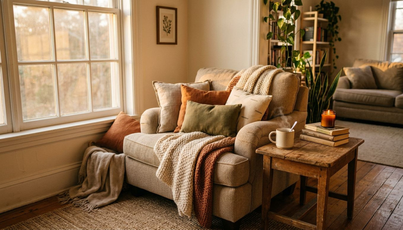 Créer une ambiance cocooning avec peu de moyens, défi relevé !